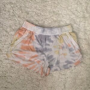 YBF Pastel Tie Dye Terry Cloth Shorts
